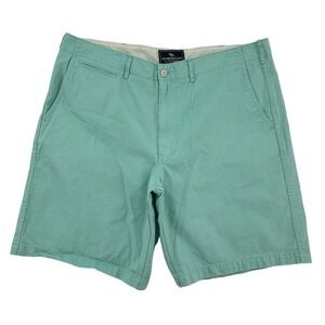 American Living Mens Seafoam Green Chino Shorts Size 40 Cotton Flat Front Casual